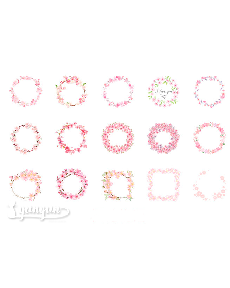 Caja Stickers Sakura VI - 45 pzas