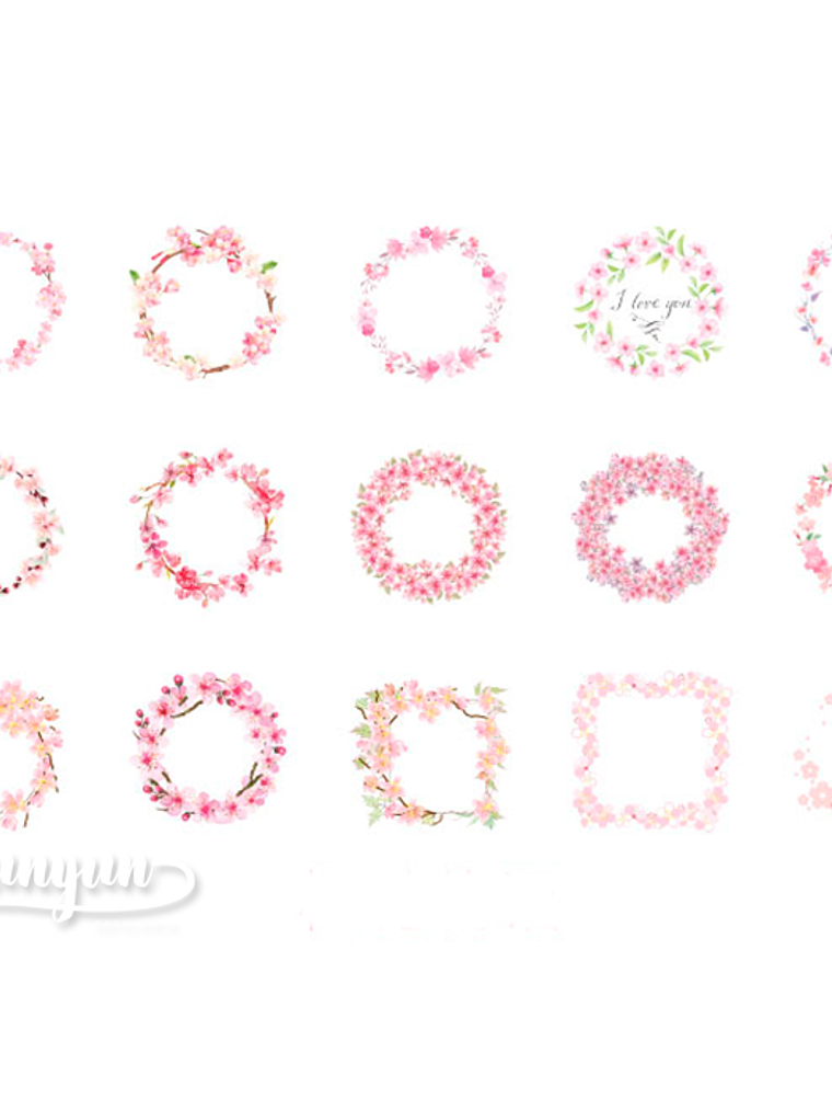 Caja Stickers Sakura VI - 45 pzas 2