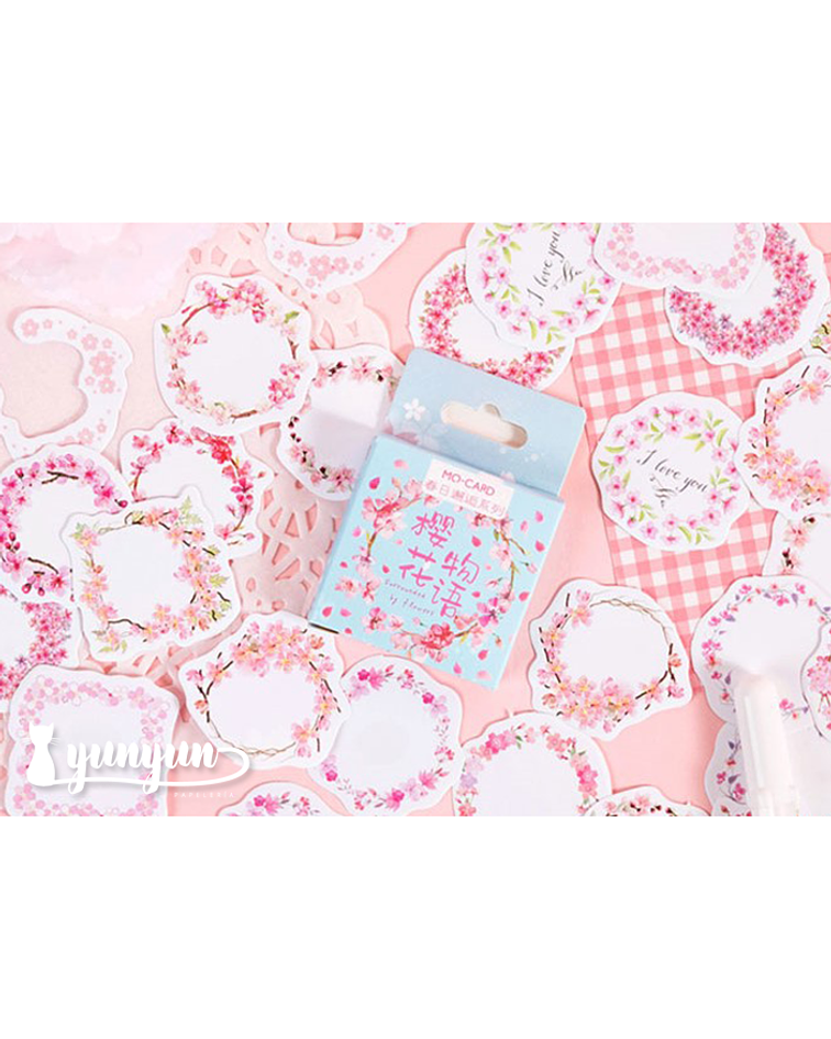 Caja Stickers Sakura VI - 45 pzas