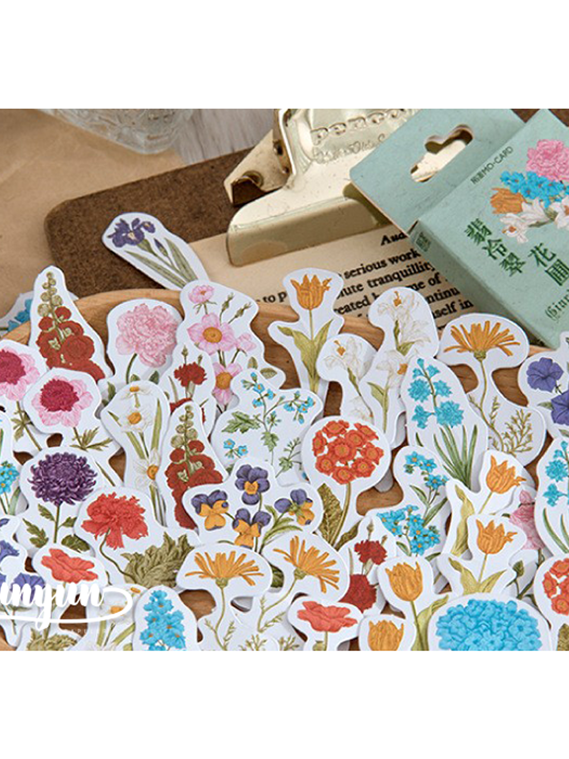 Caja Stickers Mix Flores - 45 pzas 3