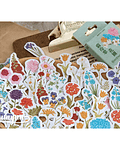 Caja Stickers Mix Flores - 45 pzas