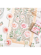 Caja Stickers Rosas - 45 pzas - Miniatura 2