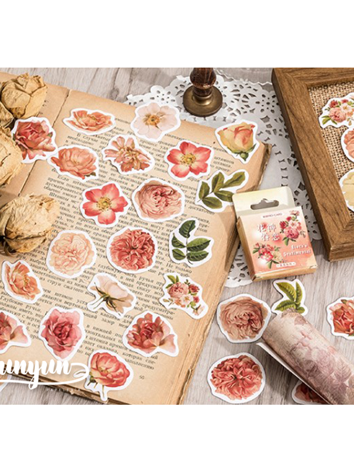 Caja Stickers Rosas II - 45 pzas 1