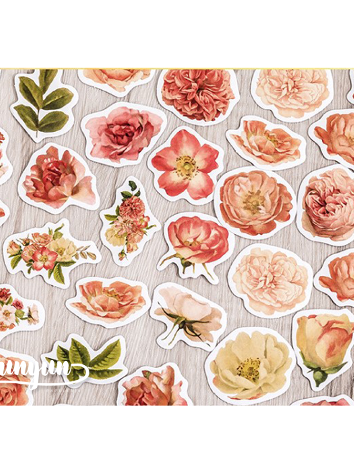 Caja Stickers Rosas II - 45 pzas 2