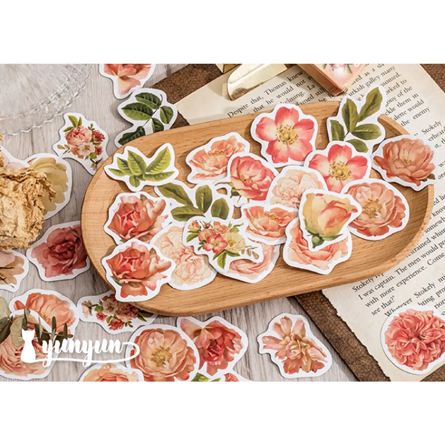 Caja Stickers Rosas II - 45 pzas 3