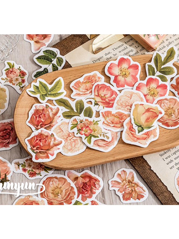 Caja Stickers Rosas II - 45 pzas 3