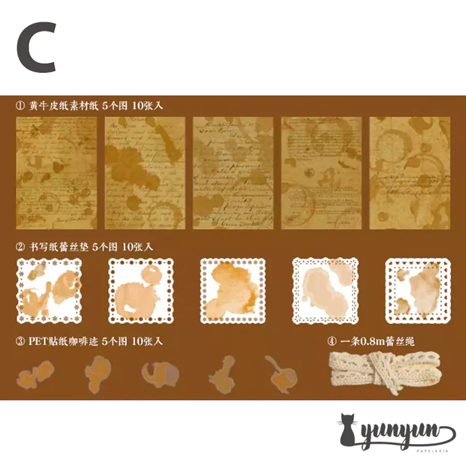 Papeles Coffee Impression - 30 pzas 16