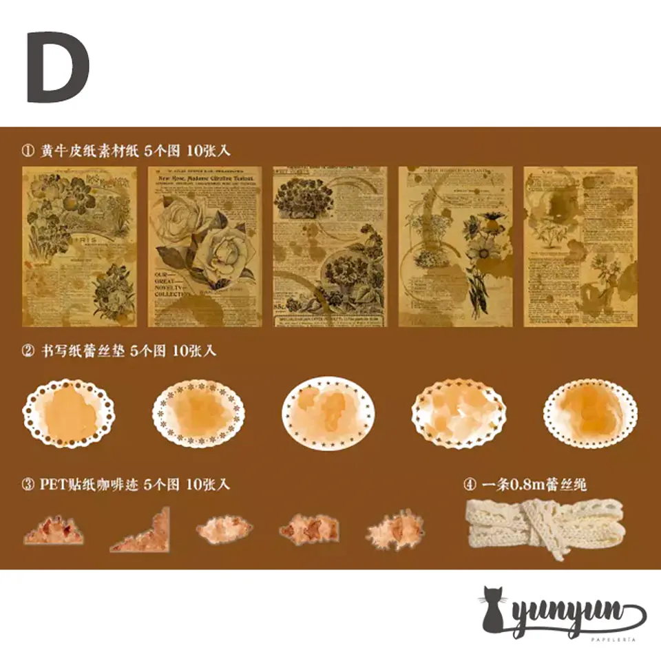 Papeles Coffee Impression - 30 pzas 17