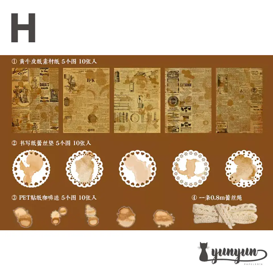 Papeles Coffee Impression - 30 pzas 21