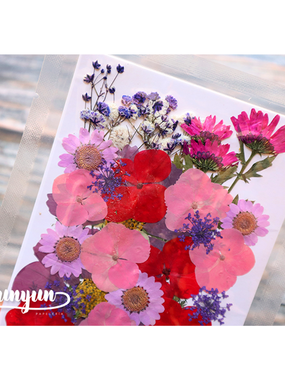 Set Flores Secas Mix Rosa Morado - 33 pzas 2