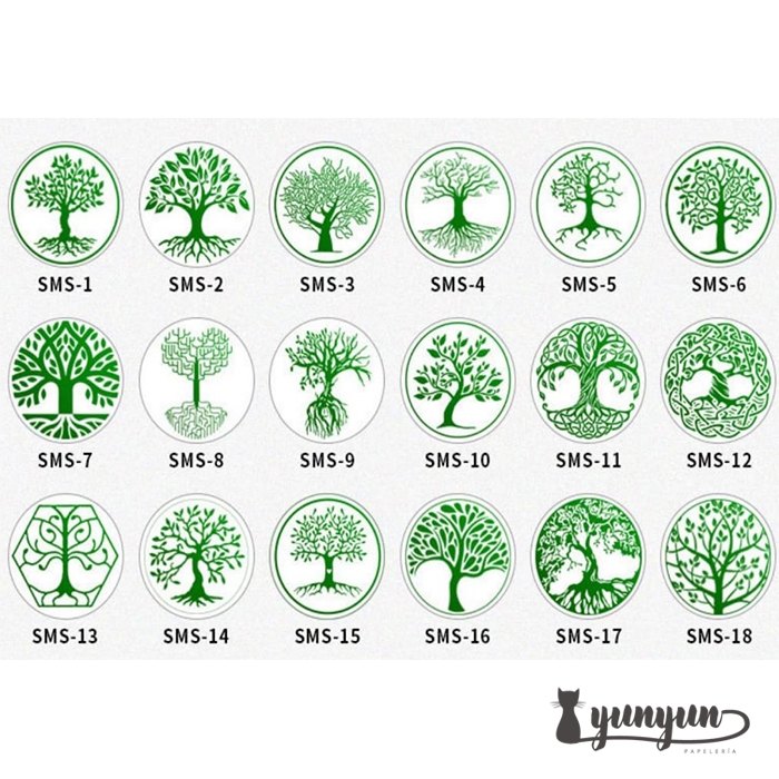 Sellos de Lacre Árbol de la Vida (2,5cm) - 18 diseños