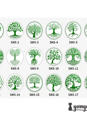 Sellos de Lacre Árbol de la Vida (2,5cm) - 18 diseños