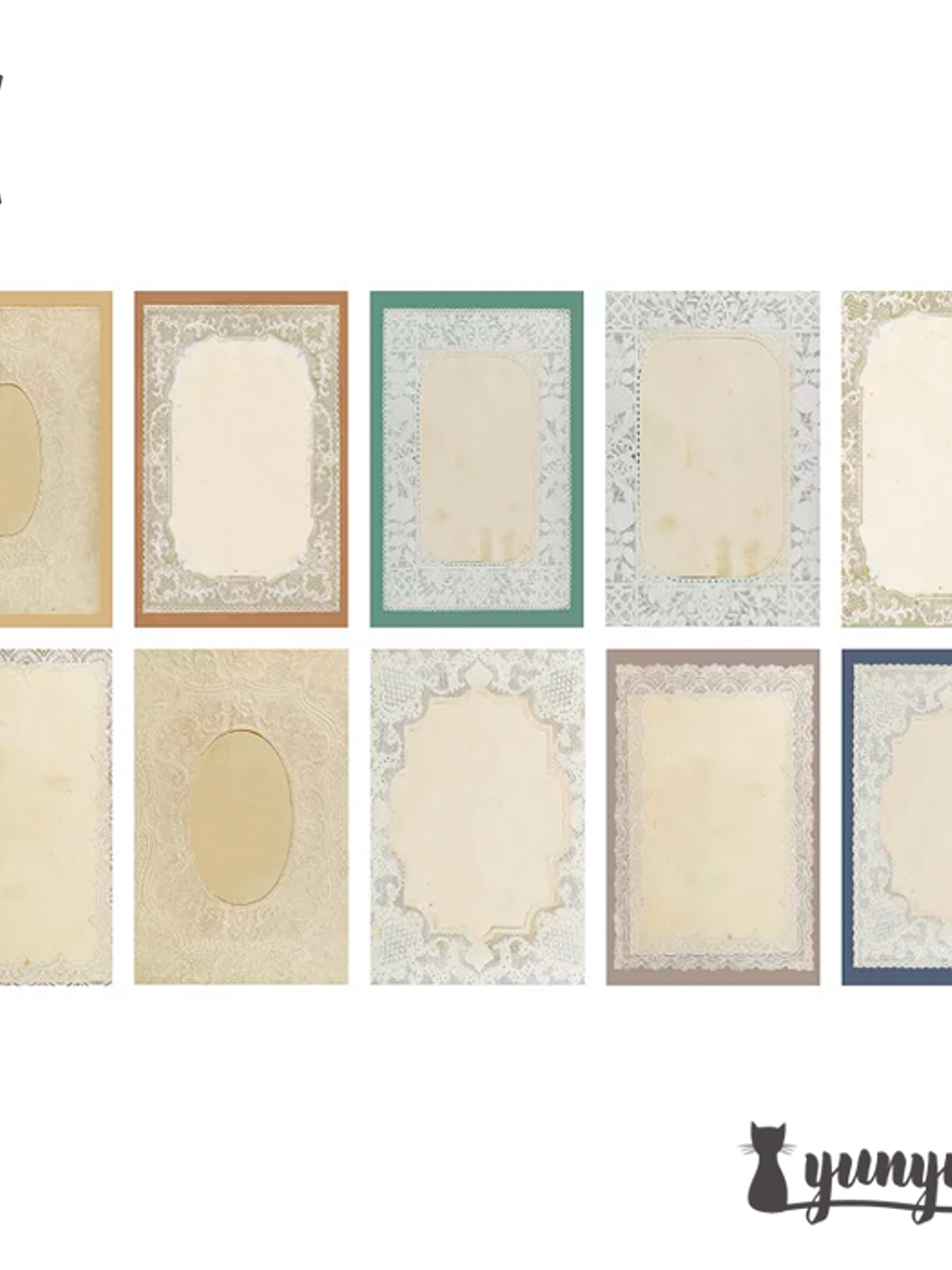 Lace Note Series - 50 pzas 13