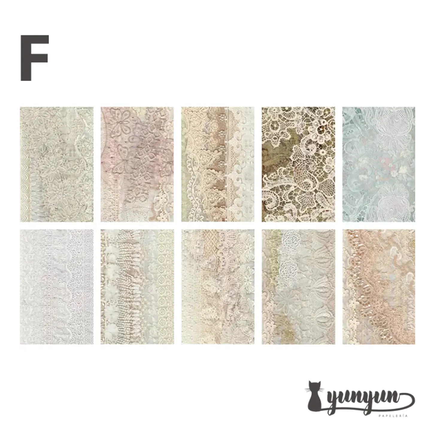 Lace Note Series - 50 pzas 16