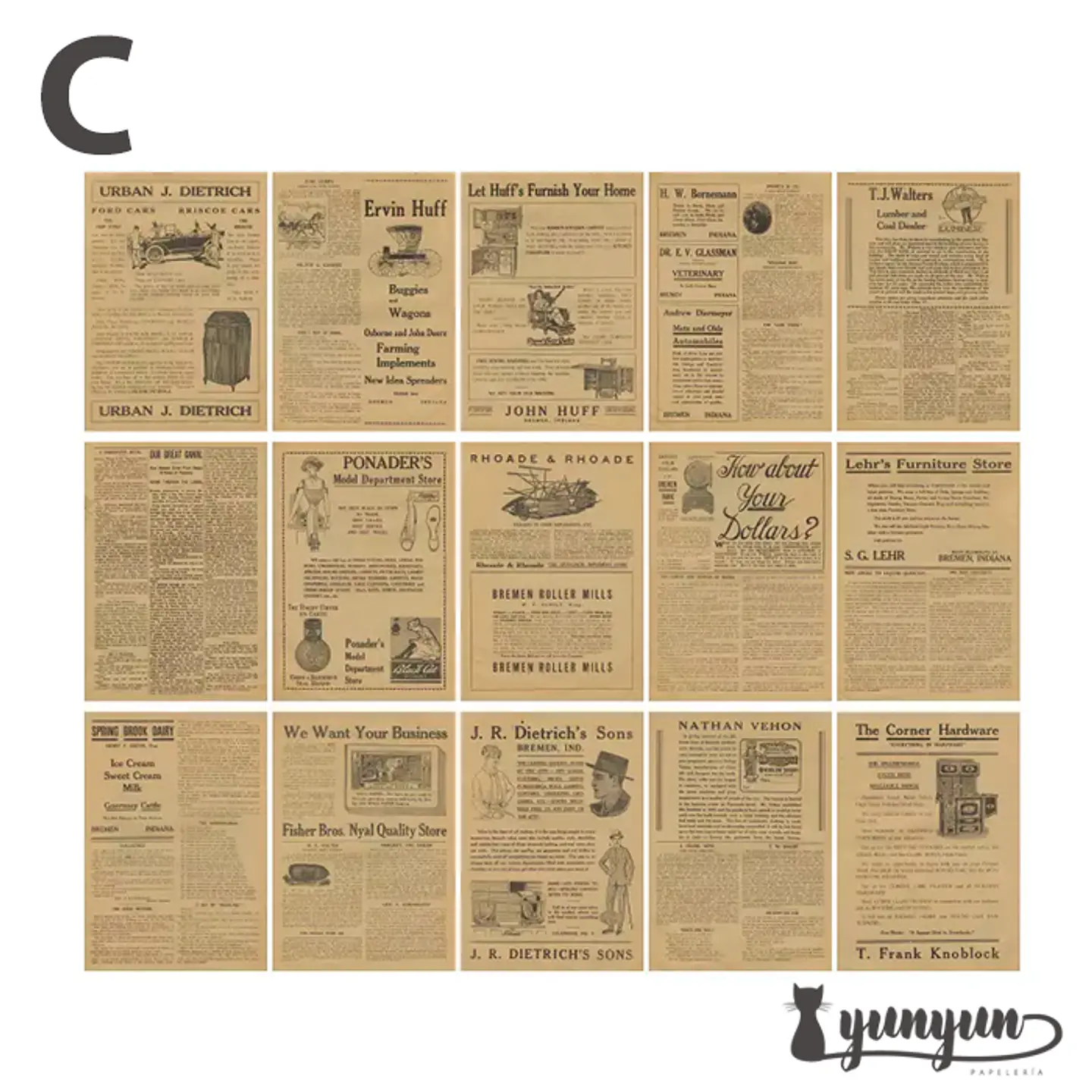 Retro Inspiration Material Paper - 30 pzas 13