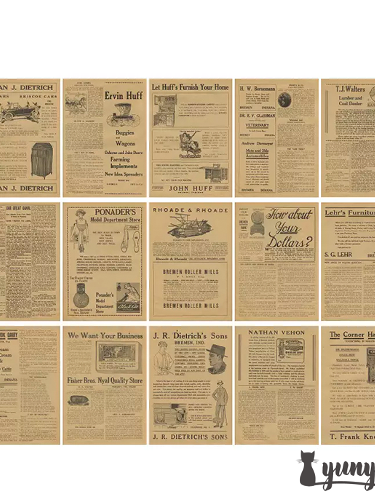 Retro Inspiration Material Paper - 30 pzas 13