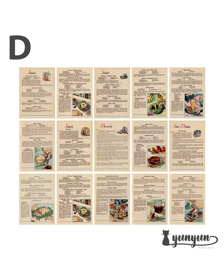 Retro Inspiration Material Paper - 30 pzas