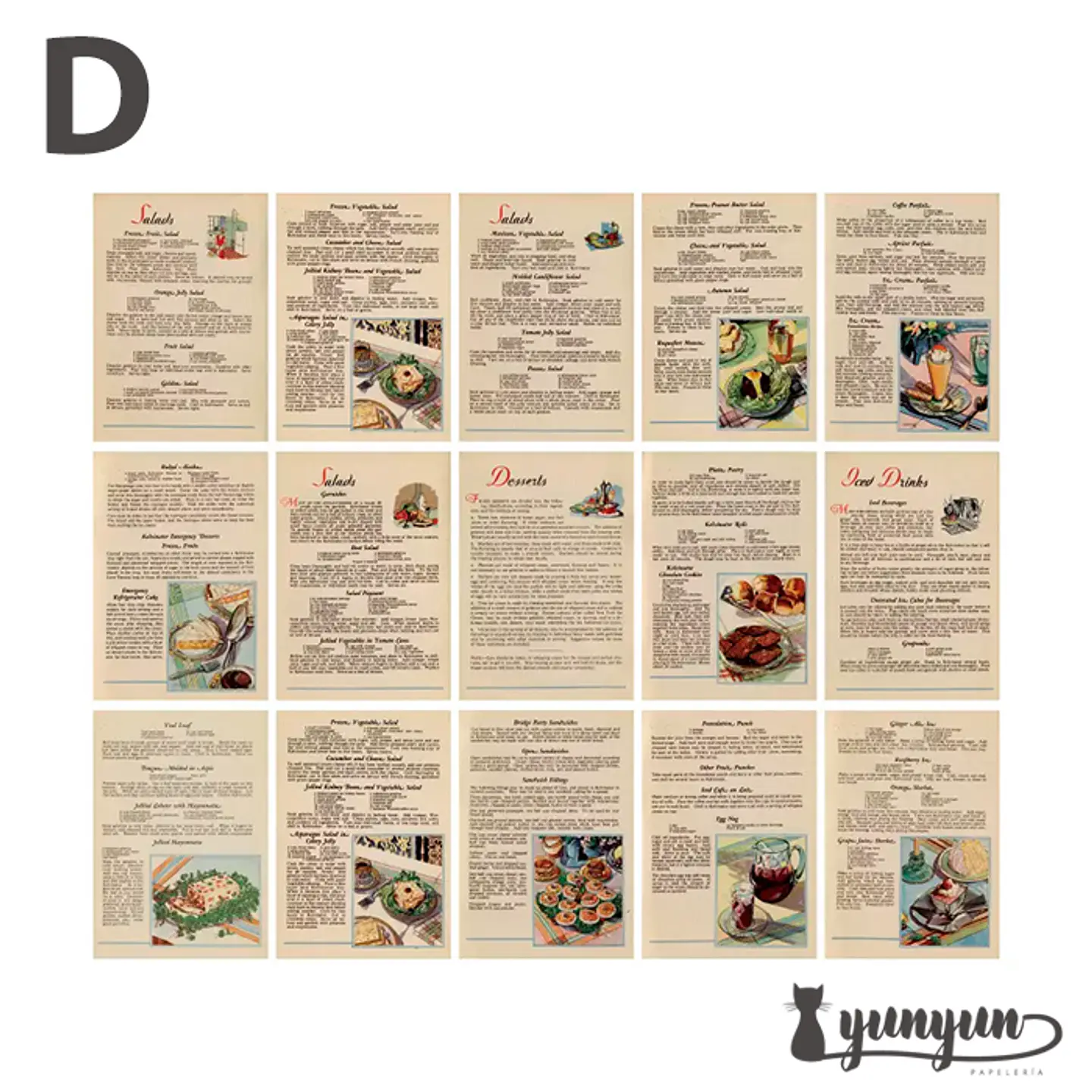 Retro Inspiration Material Paper - 30 pzas 14