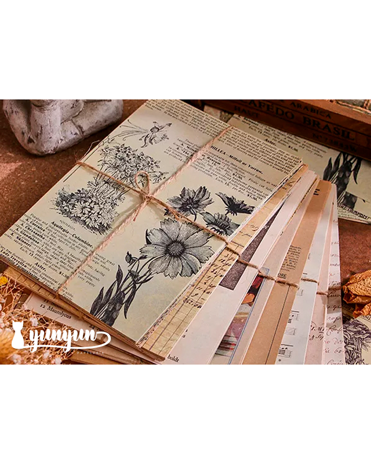 Retro Inspiration Material Paper - 30 pzas