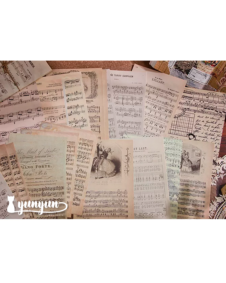 Retro Inspiration Material Paper - 30 pzas