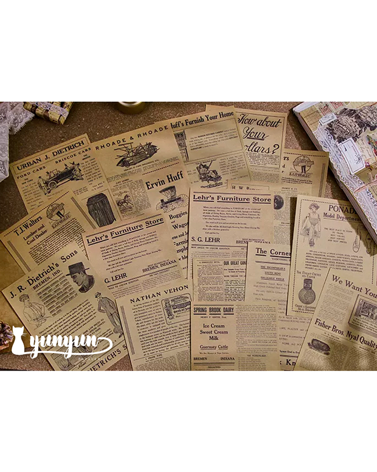 Retro Inspiration Material Paper - 30 pzas