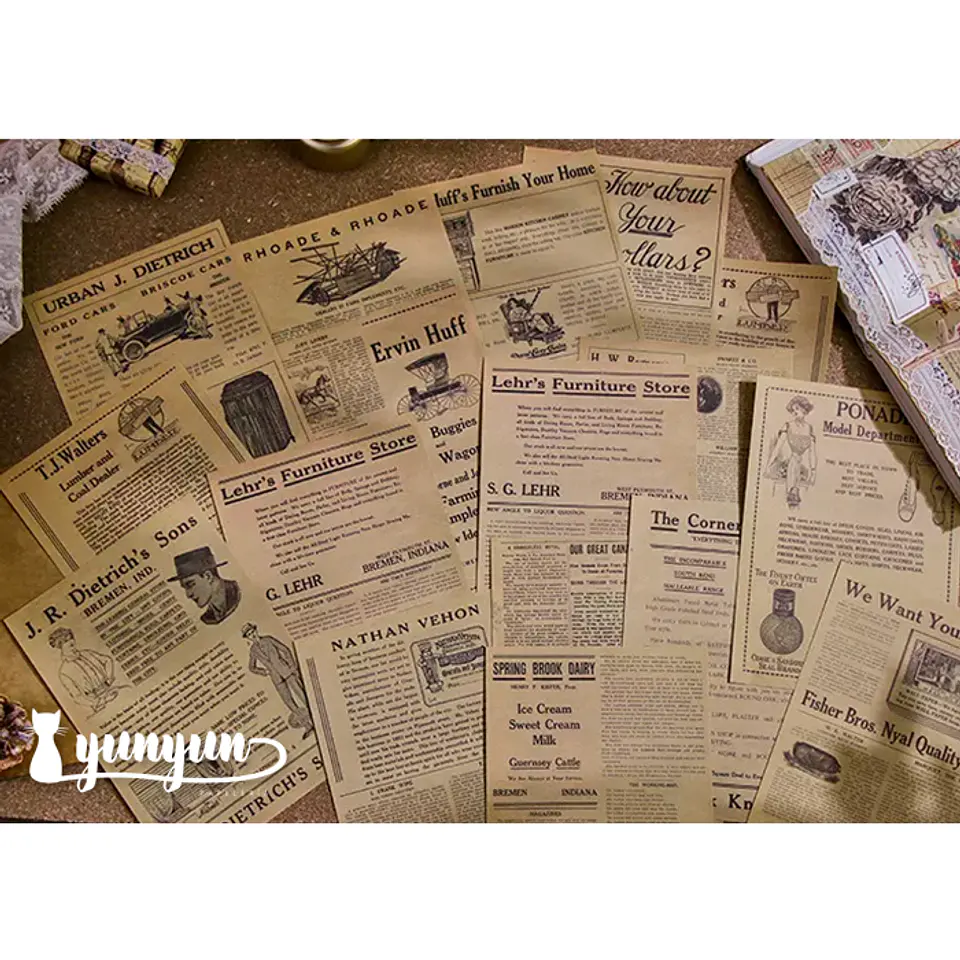 Retro Inspiration Material Paper - 30 pzas 7
