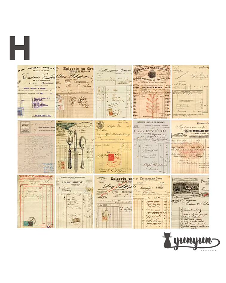 Retro Inspiration Material Paper - 30 pzas