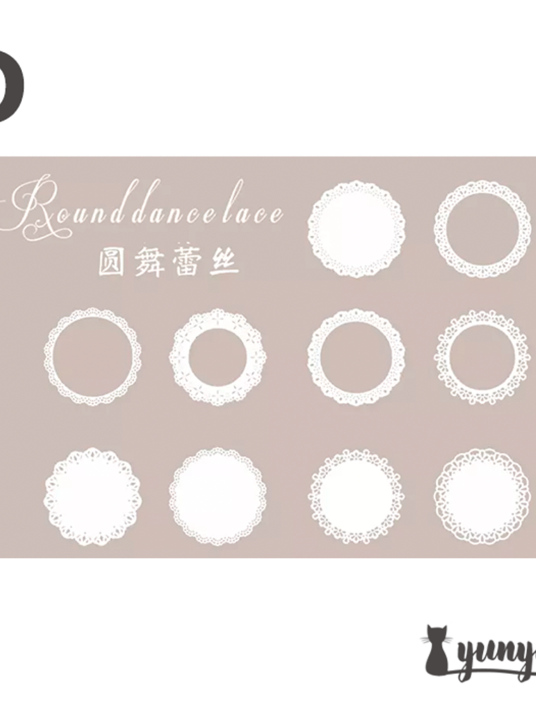 Set Blondas de Papel II - 10 pzas 12