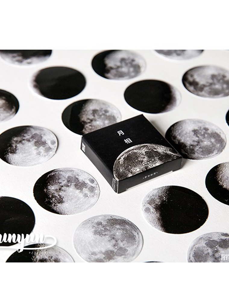 Caja Stickers Lunas - 45 pzas 1