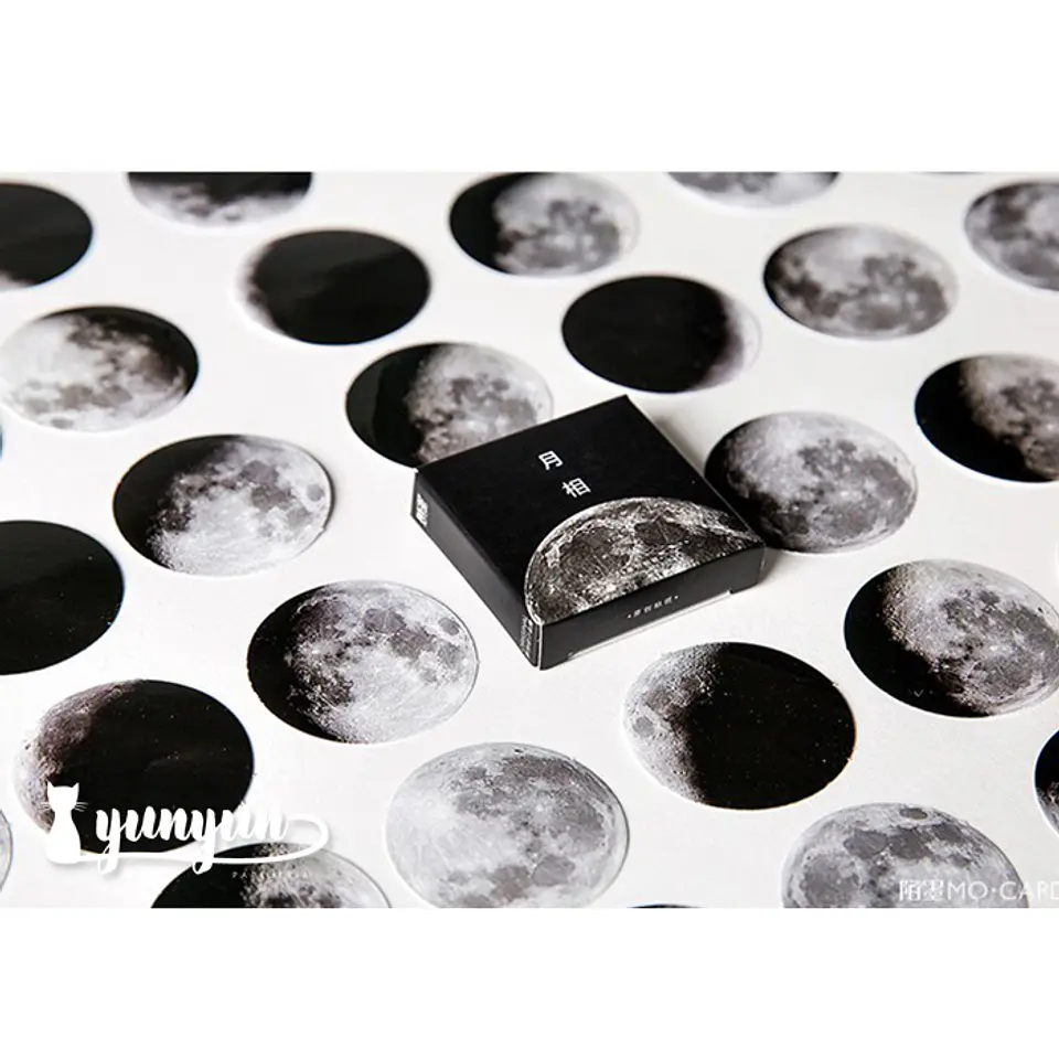 Caja Stickers Lunas - 45 pzas 1