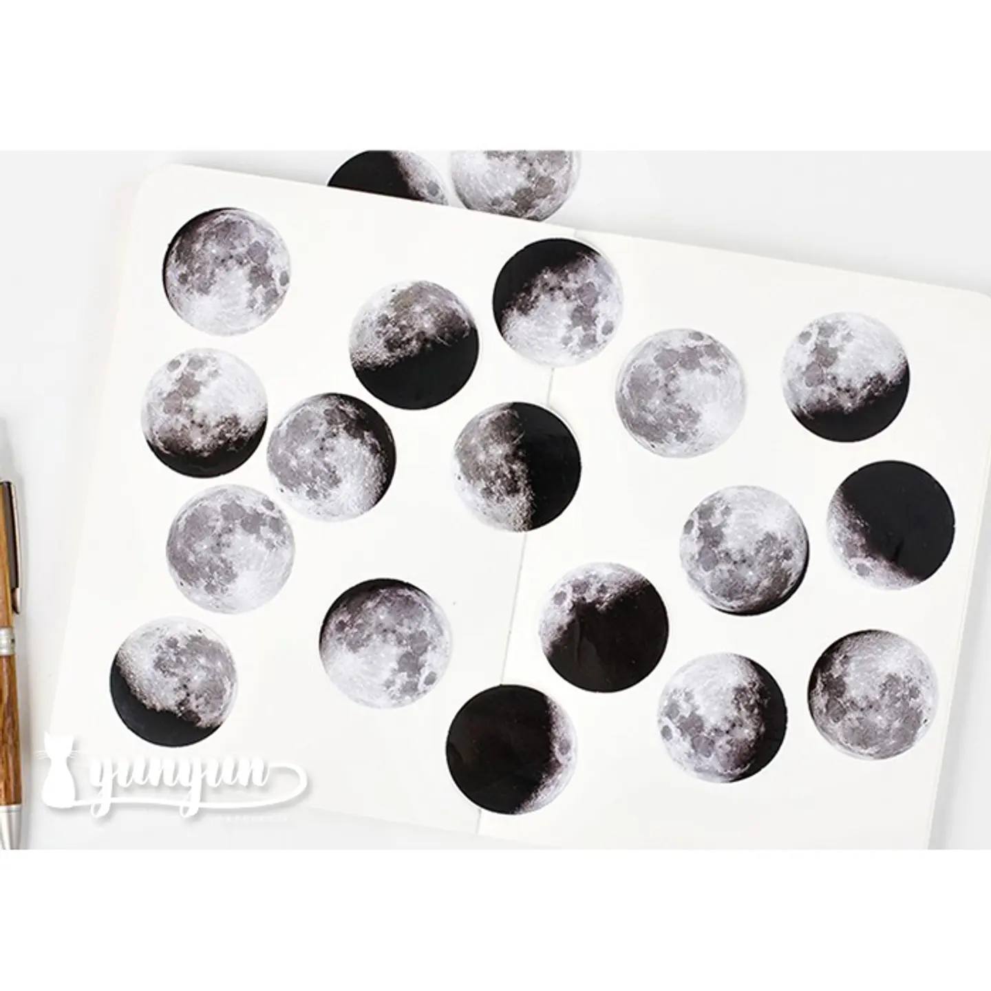 Caja Stickers Lunas - 45 pzas 3