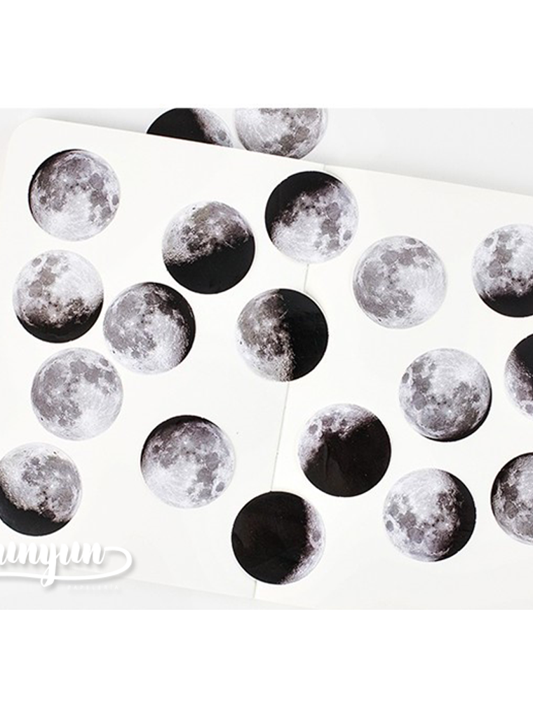 Caja Stickers Lunas - 45 pzas 3
