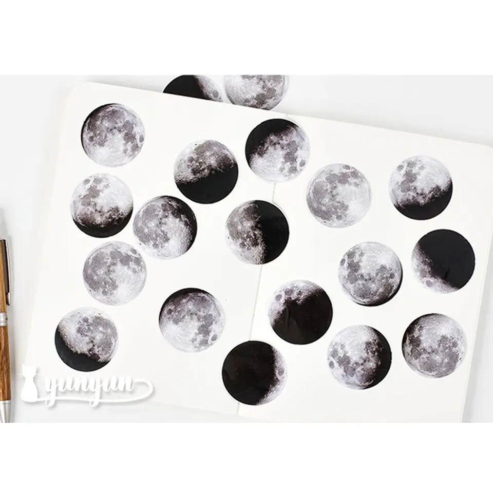 Caja Stickers Lunas - 45 pzas 3