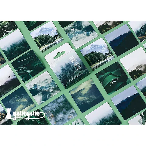 Caja Stickers Green Fields - 45 pzas