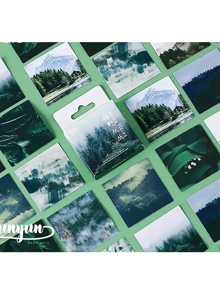 Caja Stickers Green Fields - 45 pzas 1