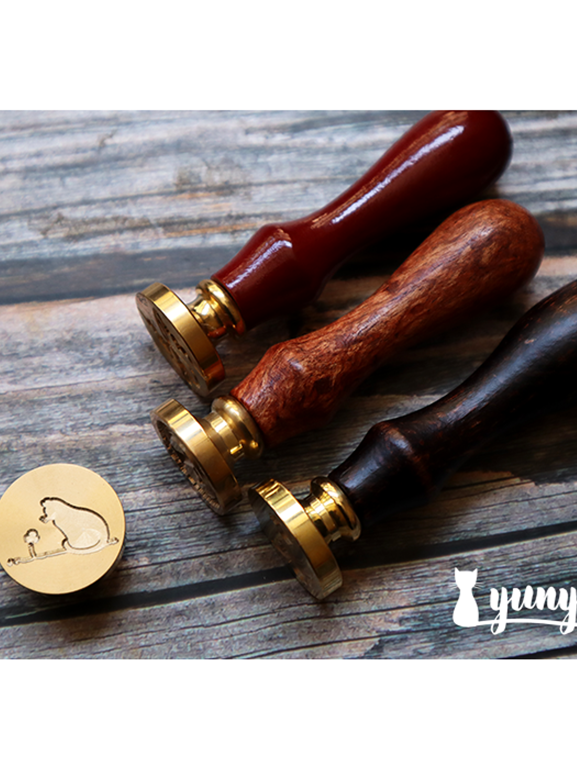 Sello de Lacre Gato & Trébol - 2,5cm 2