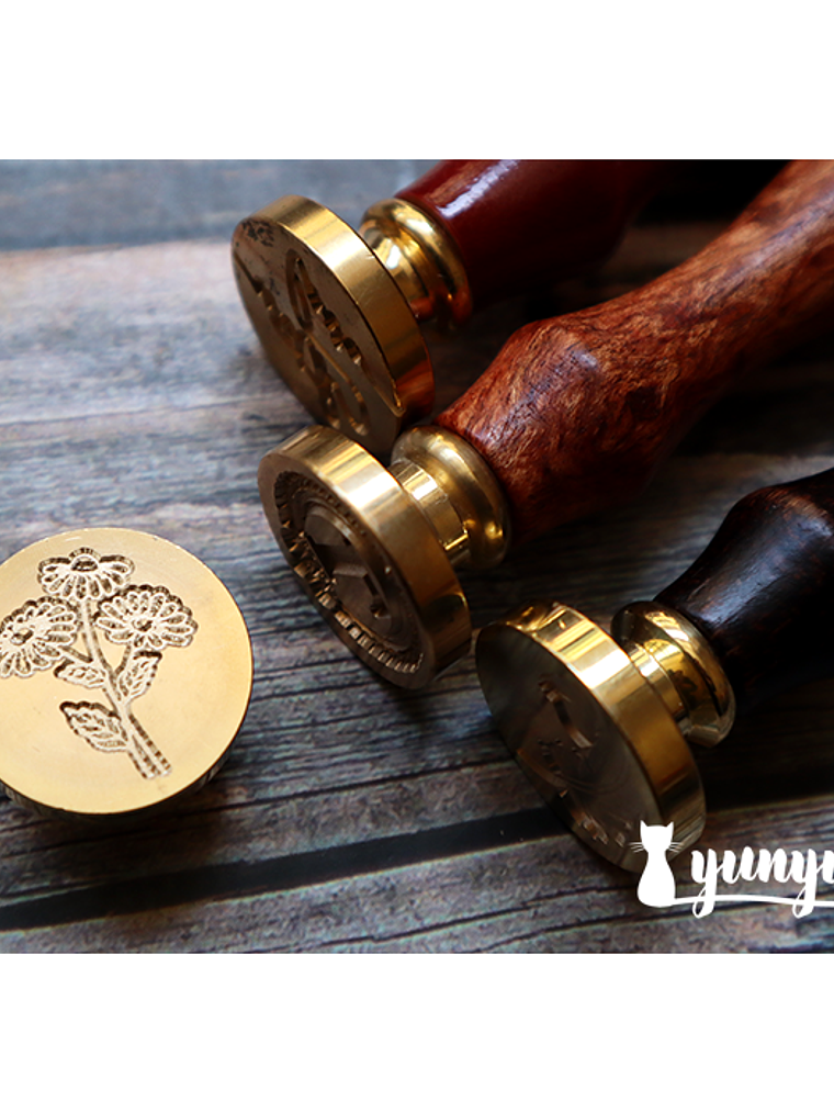 Sello de Lacre Flores II - 2,5cm 4