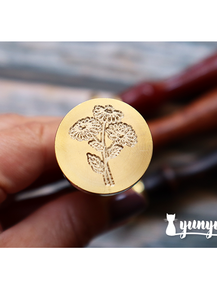 Sello de Lacre Flores II - 2,5cm 1