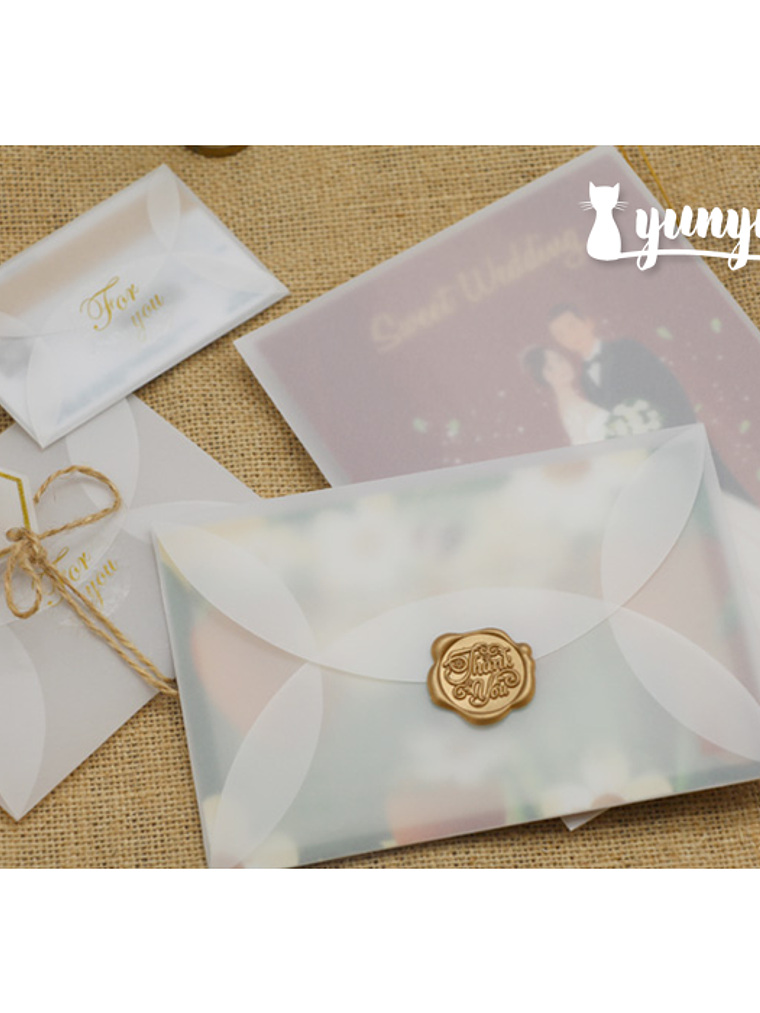 Sobres Pétalo Papel Diamante 19x14cm - 10pzas 1