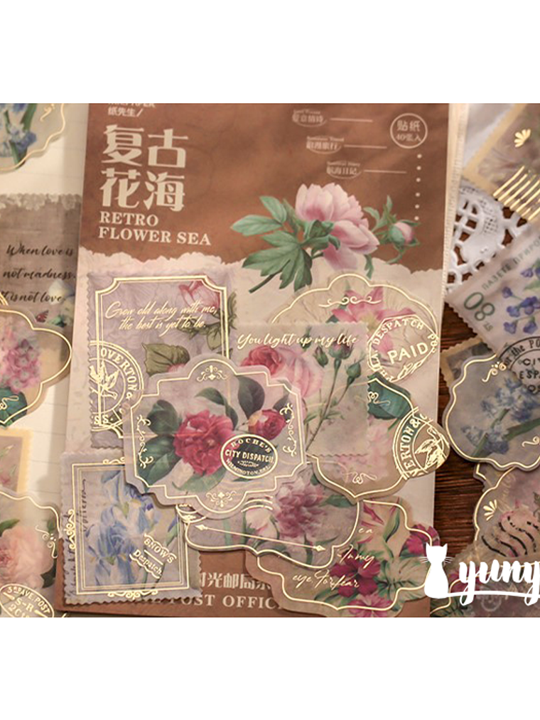 Bronzing Stickers II - 40 pzas 1