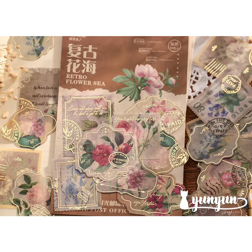 Bronzing Stickers II - 40 pzas 1