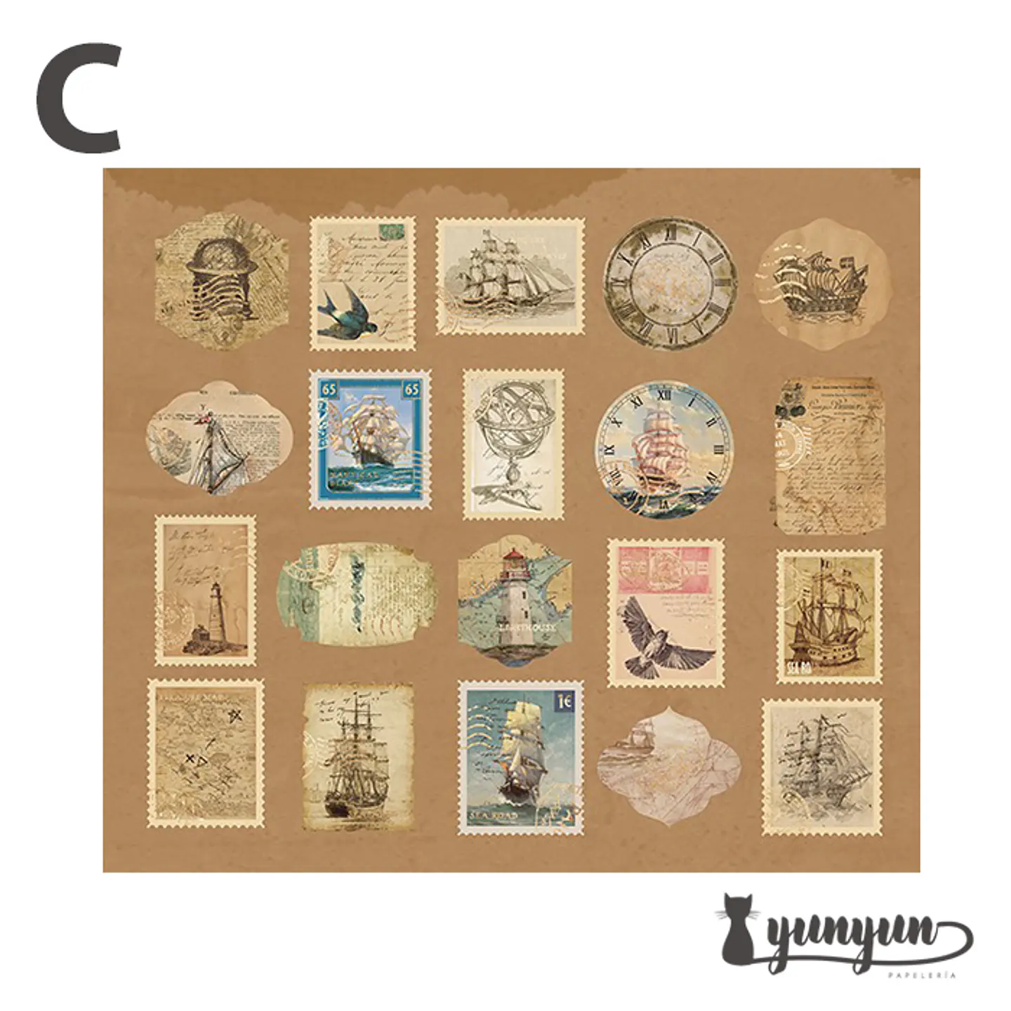 Bronzing Stickers II - 40 pzas 12