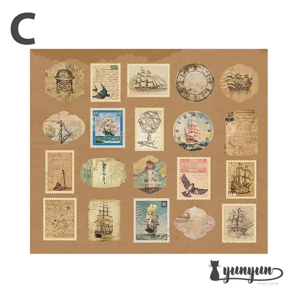 Bronzing Stickers II - 40 pzas 12
