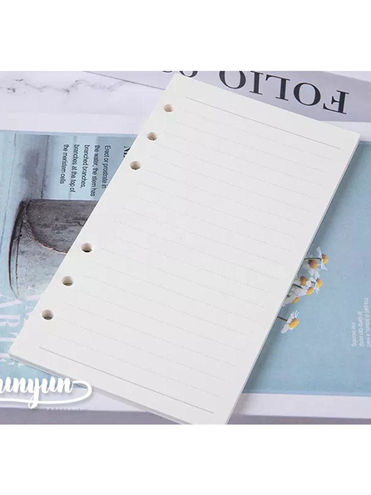 Repuesto Hojas de Líneas Libreta Binder - 45 pzas 1