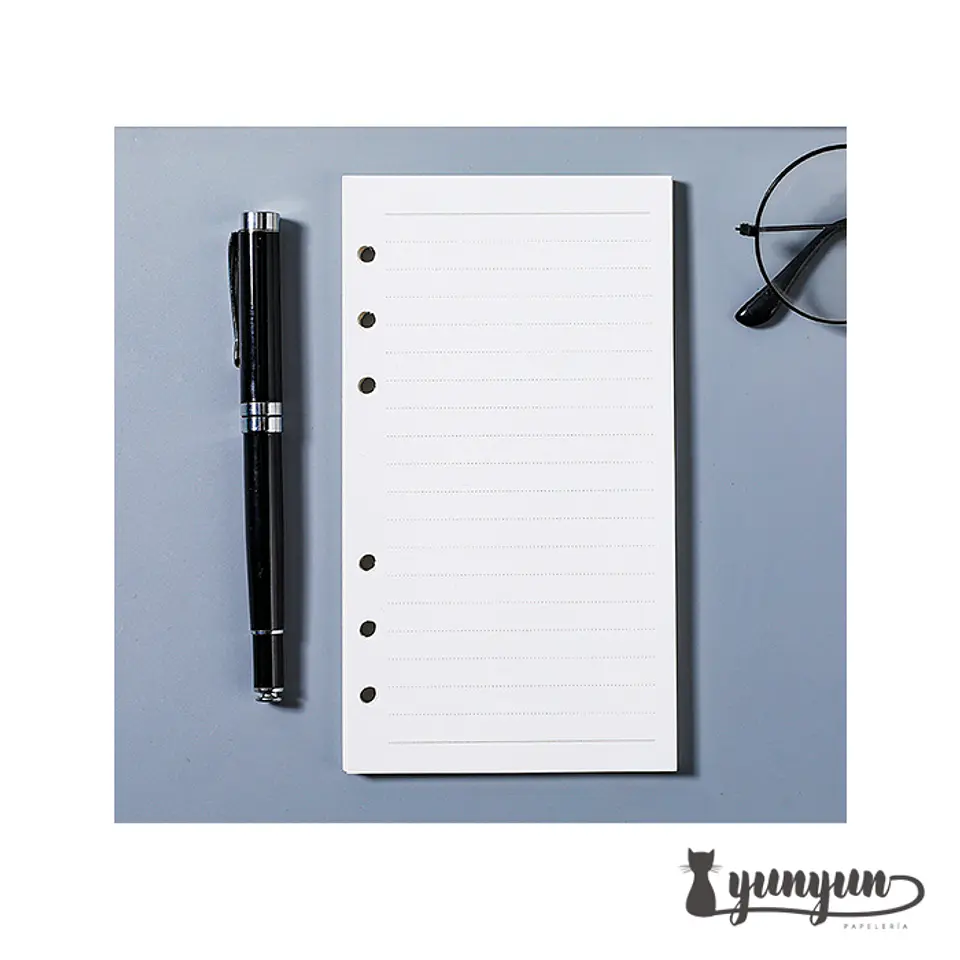 Repuesto Hojas de Líneas Libreta Binder - 45 pzas 4