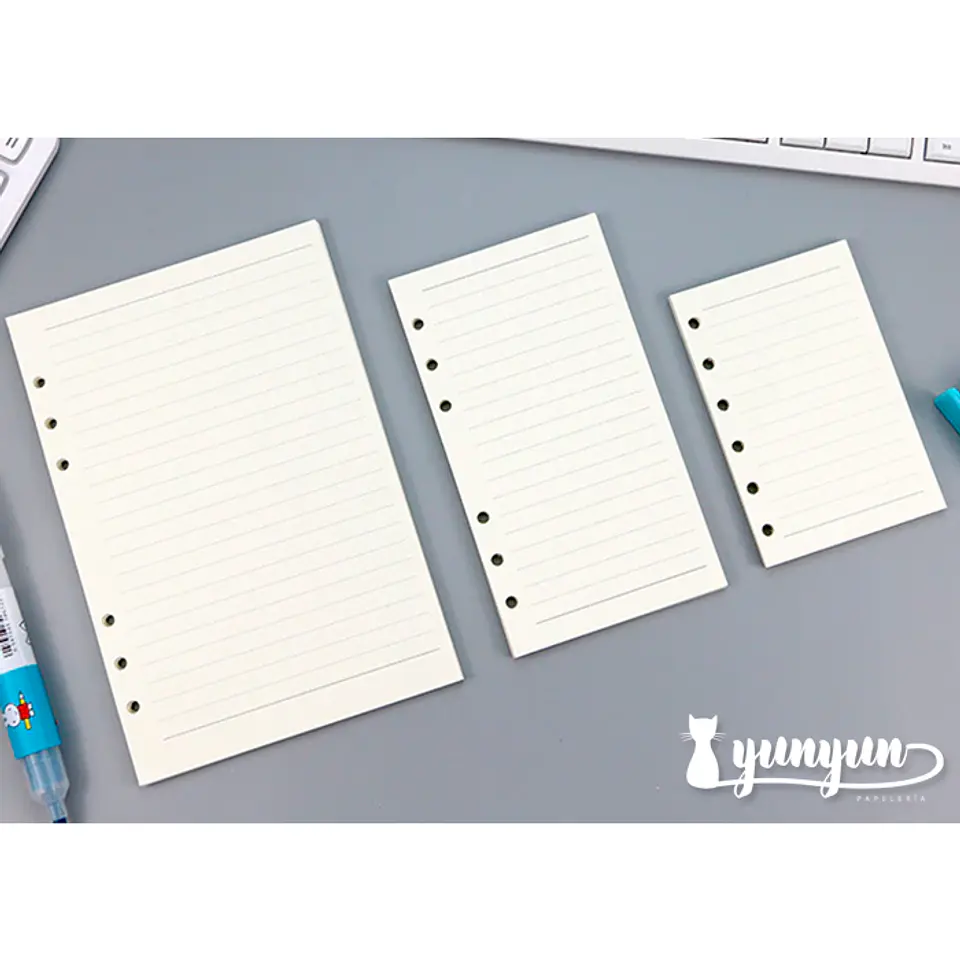 Repuesto Hojas de Líneas Libreta Binder - 45 pzas 3