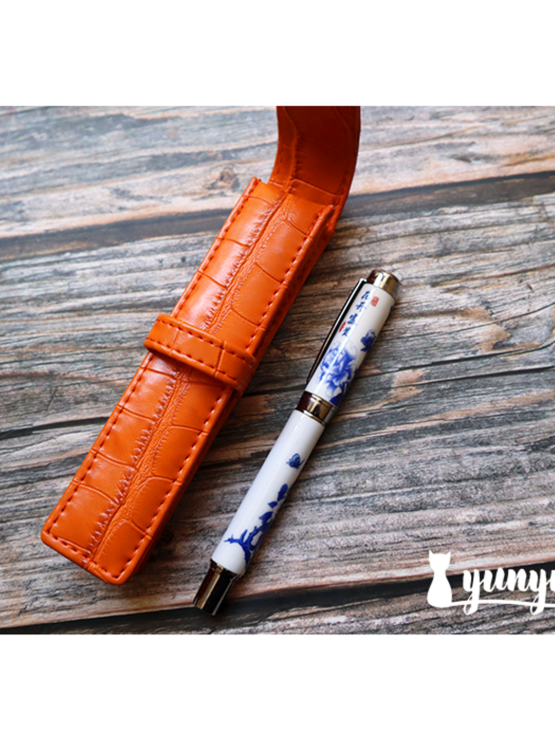 Estuche Pluma Fuente I - Naranja 4