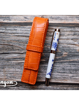 Estuche Pluma Fuente I - Naranja