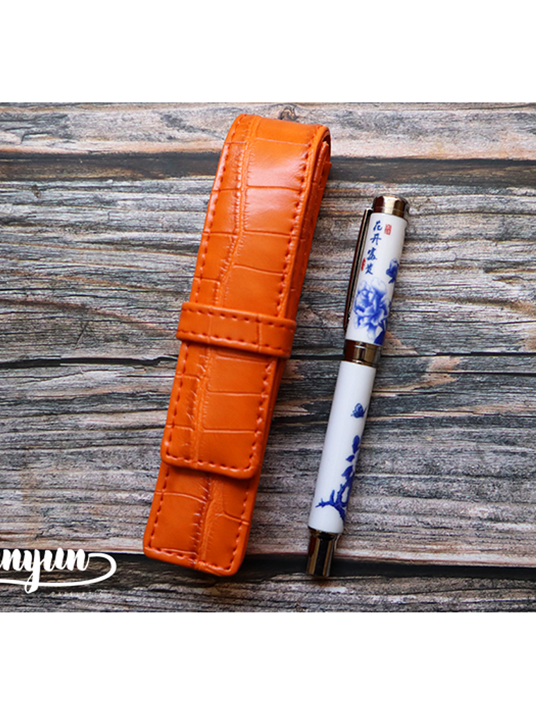 Estuche Pluma Fuente I - Naranja 1