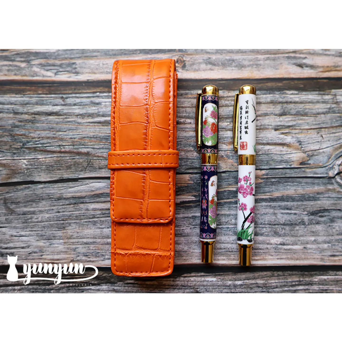Estuche Pluma Fuente II - Naranja 1